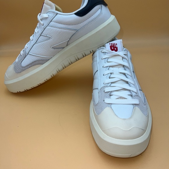 New Balance CT302 Leather Casual Sneaker White Cream Size 12 NEW without Box - Picture 5 of 8